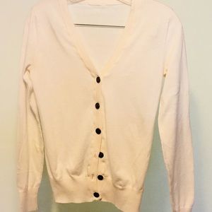 Soft, lightweight button up sweater.